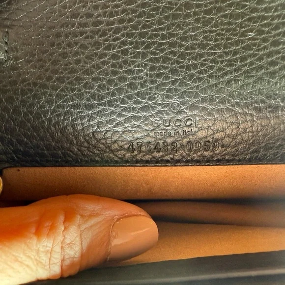 Gucci Dionysus mini bag in blk leather crystal closure crossbody shoulder clutch - Picture 11 of 15